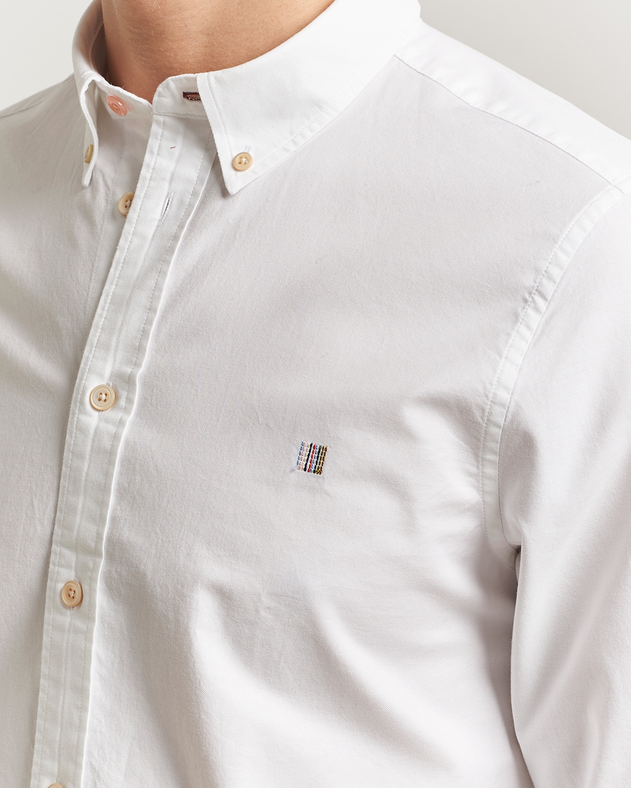Uomini | Camicie | PS Paul Smith | Tailored Fit Embroidered Oxford Shirt White