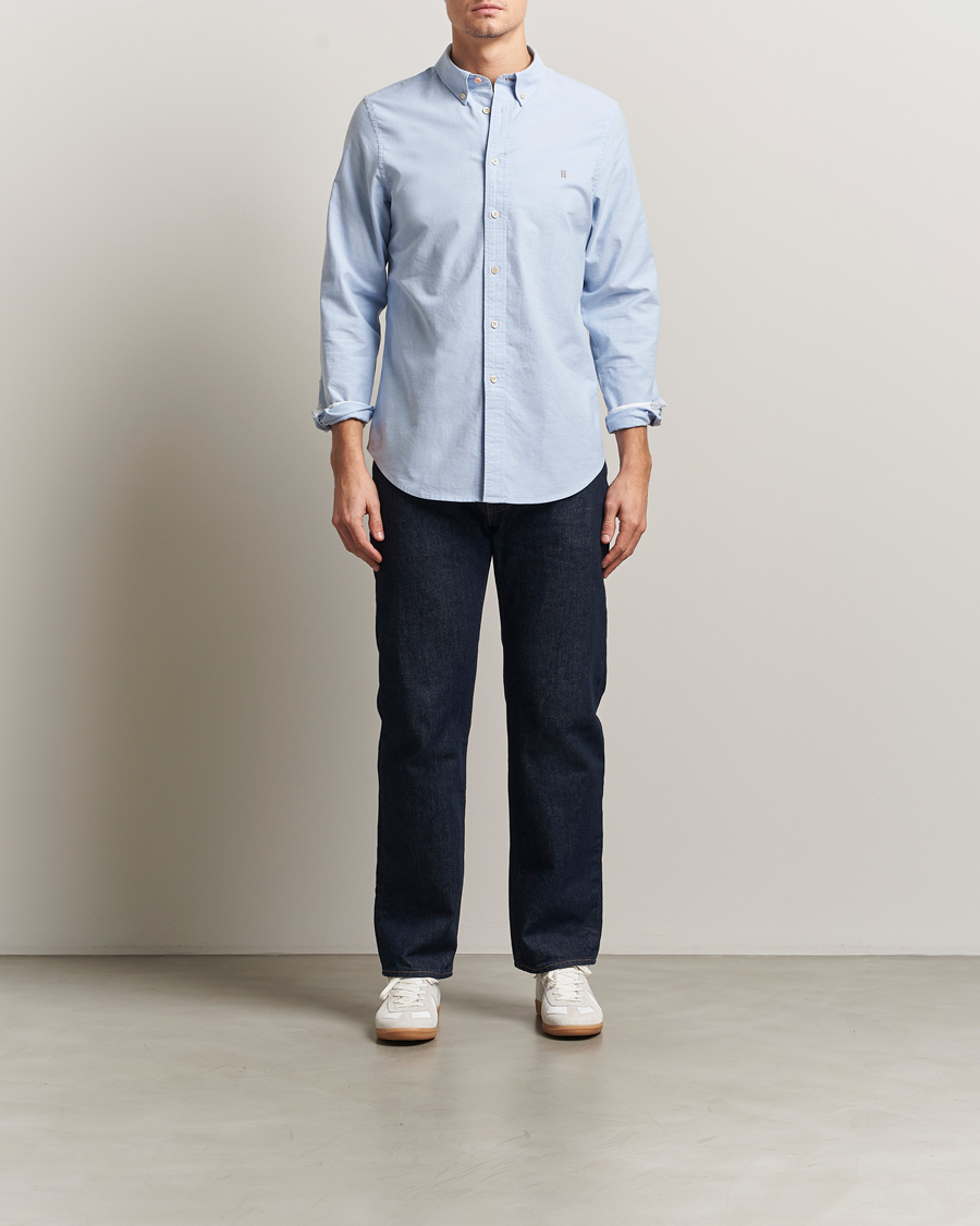 Uomini | Camicie | PS Paul Smith | Tailored Fit Embroidered Oxford Shirt Light Blue