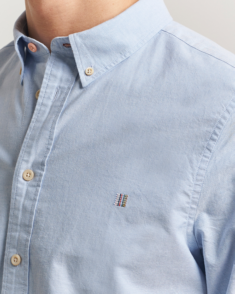 Uomini | Camicie | PS Paul Smith | Tailored Fit Embroidered Oxford Shirt Light Blue
