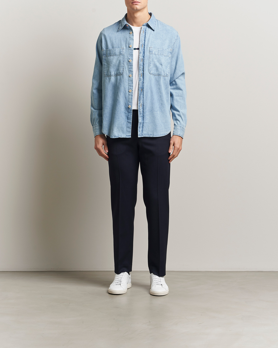 Uomini | Camicie | PS Paul Smith | Casual Fit Denim Shirt Washed Blue