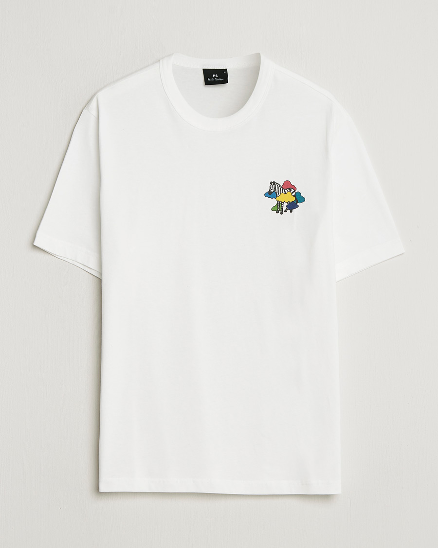 Uomini | T-shirt | PS Paul Smith | Cloud Zebra Printed T-Shirt White