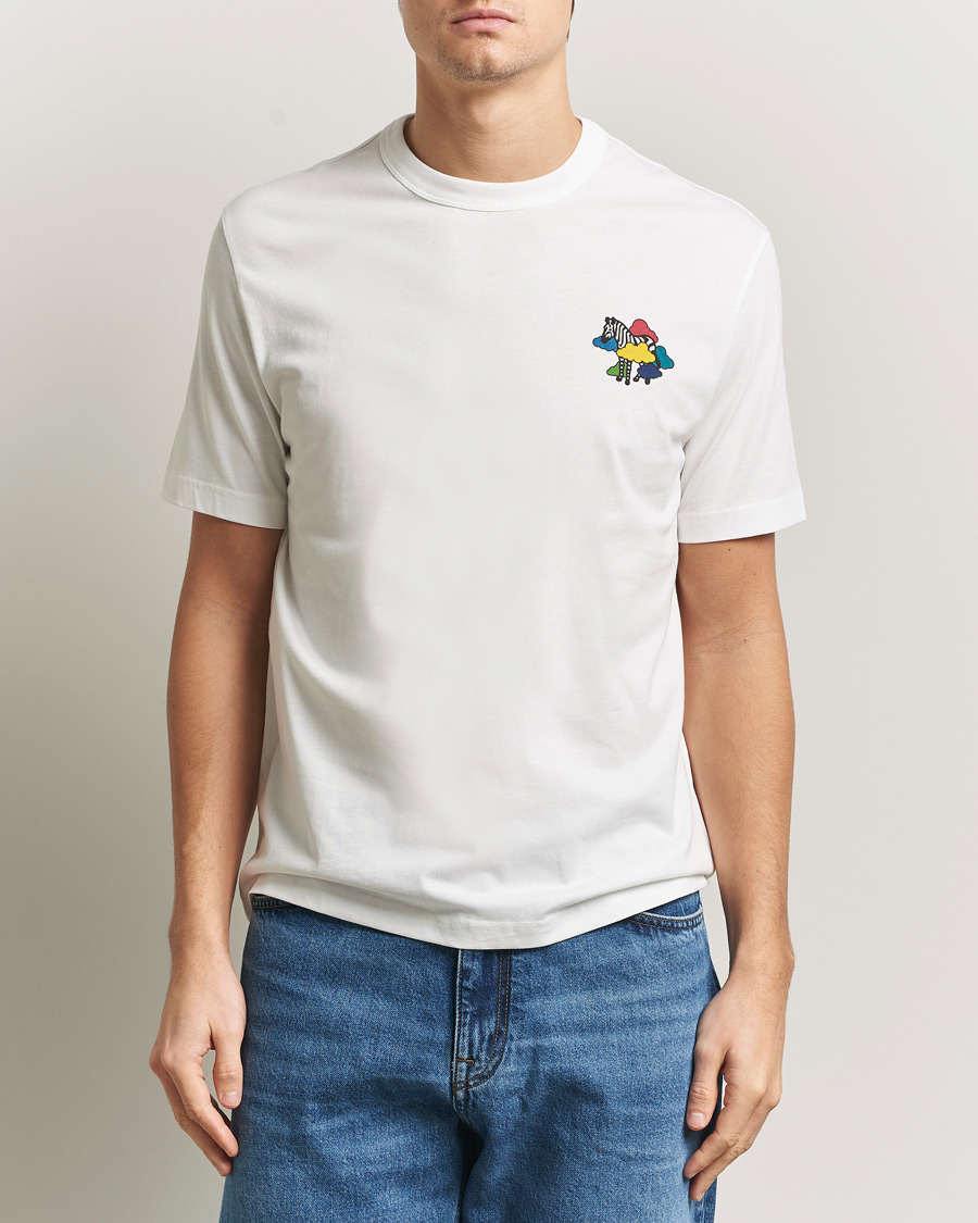 Uomini | T-shirt | PS Paul Smith | Cloud Zebra Printed T-Shirt White