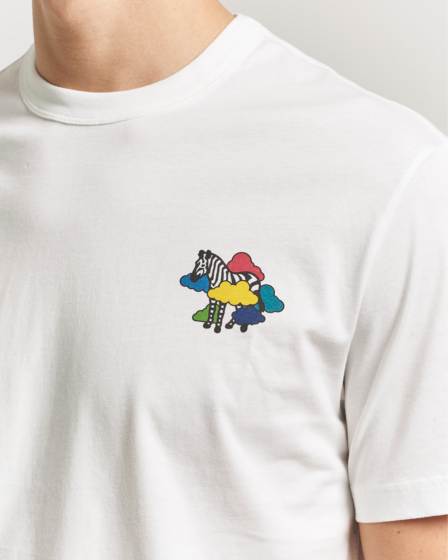 Uomini | T-shirt | PS Paul Smith | Cloud Zebra Printed T-Shirt White