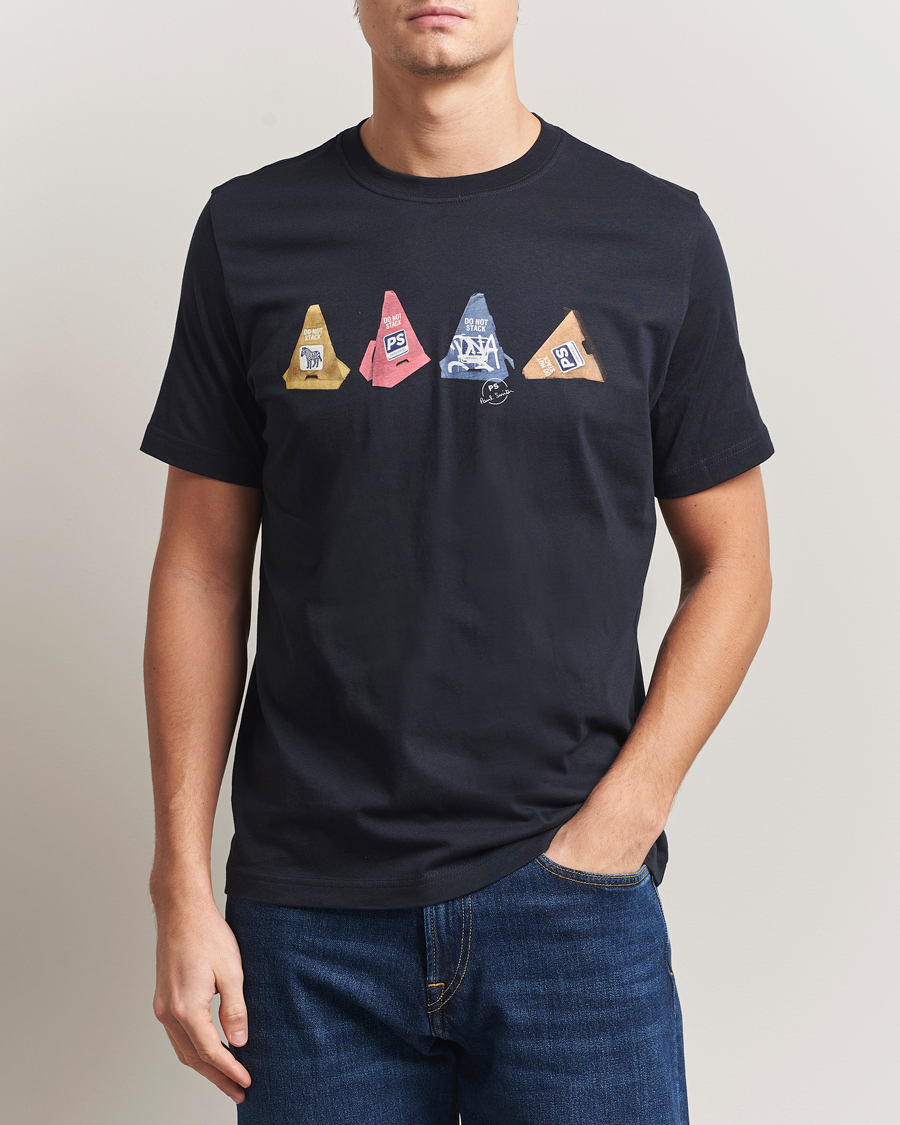 Uomini | T-shirt | PS Paul Smith | Cones Printed T-Shirt Navy