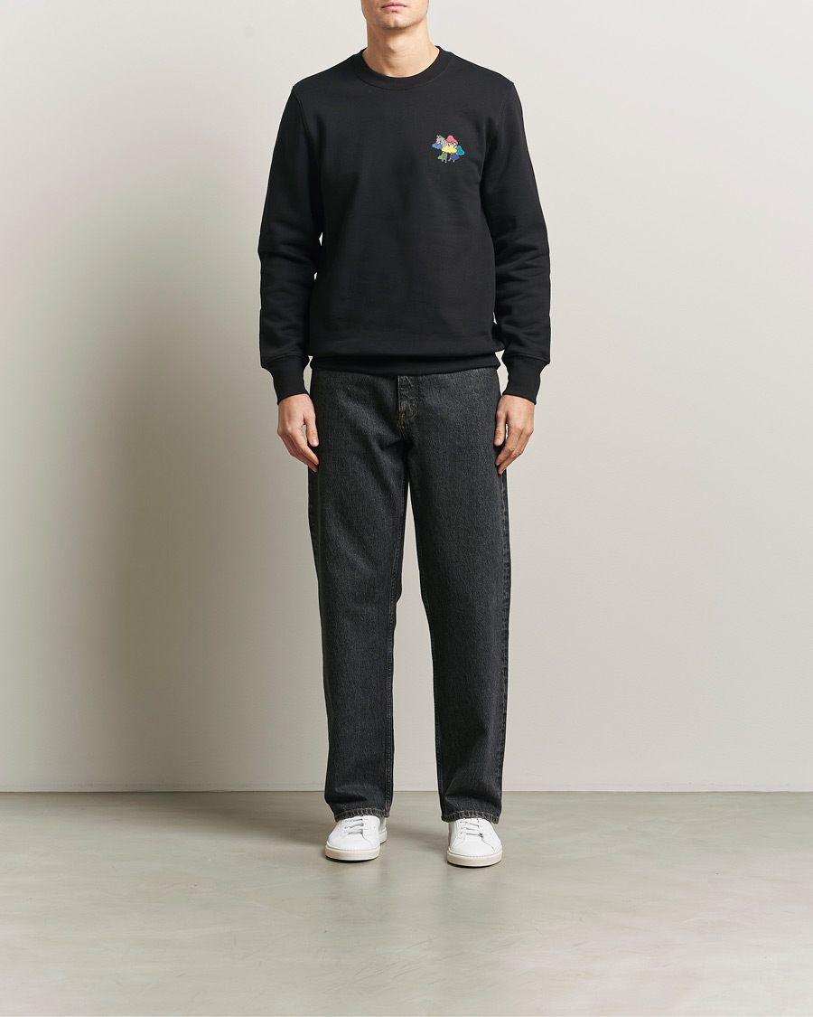 Uomini | Maglieria | PS Paul Smith | Cloud Zebra Printed Sweatshirt Black