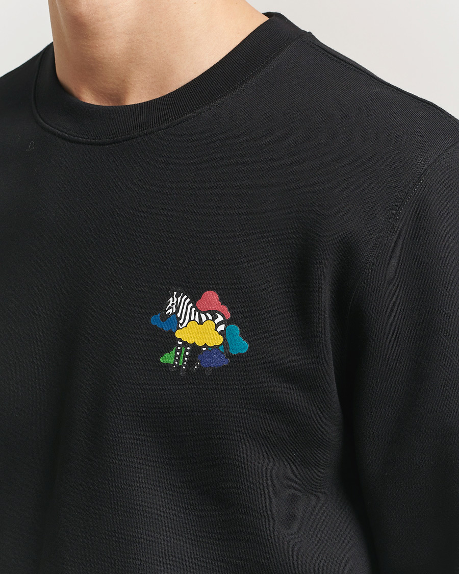 Uomini | Maglieria | PS Paul Smith | Cloud Zebra Printed Sweatshirt Black
