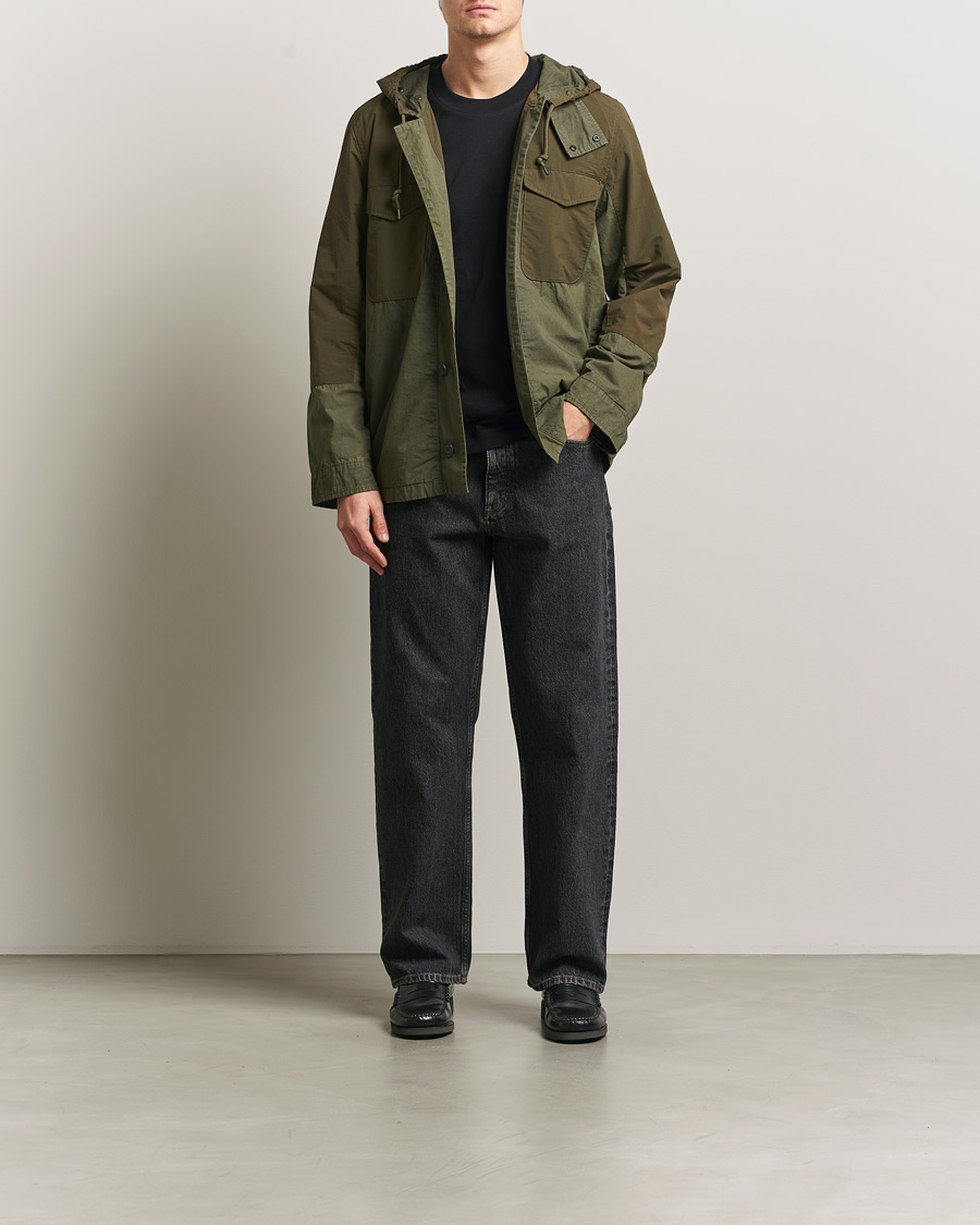 Uomini | Giacche | PS Paul Smith | Cotton Ripstop Hooded Jacket Dark Green