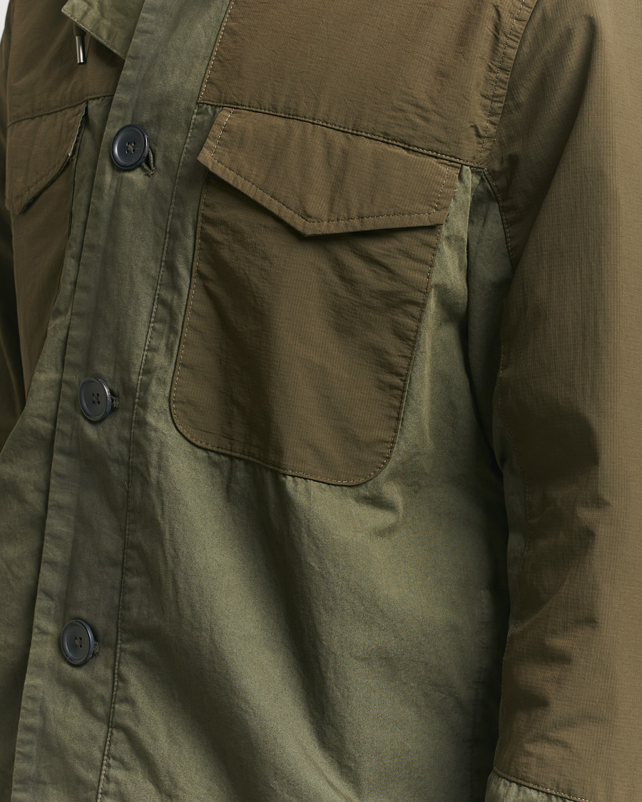 Uomini | Giacche | PS Paul Smith | Cotton Ripstop Hooded Jacket Dark Green