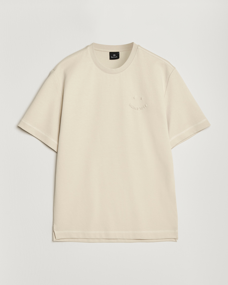 Uomini | T-shirt | PS Paul Smith | Casual Fit Happy T-Shirt Ecru
