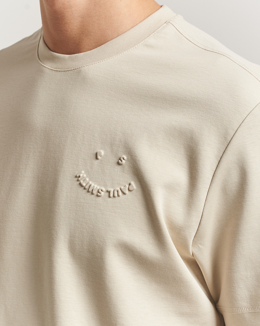 Uomini | T-shirt | PS Paul Smith | Casual Fit Happy T-Shirt Ecru