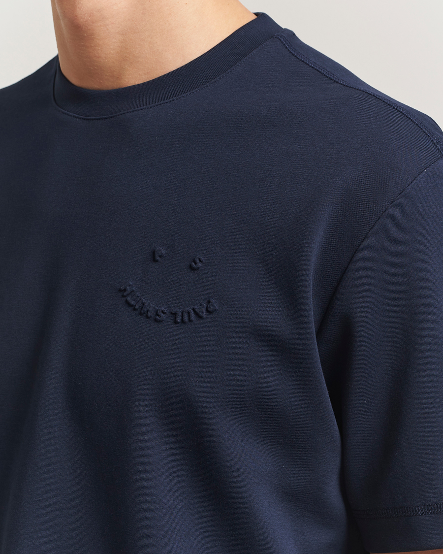 Uomini | T-shirt | PS Paul Smith | Casual Fit Happy T-Shirt Navy