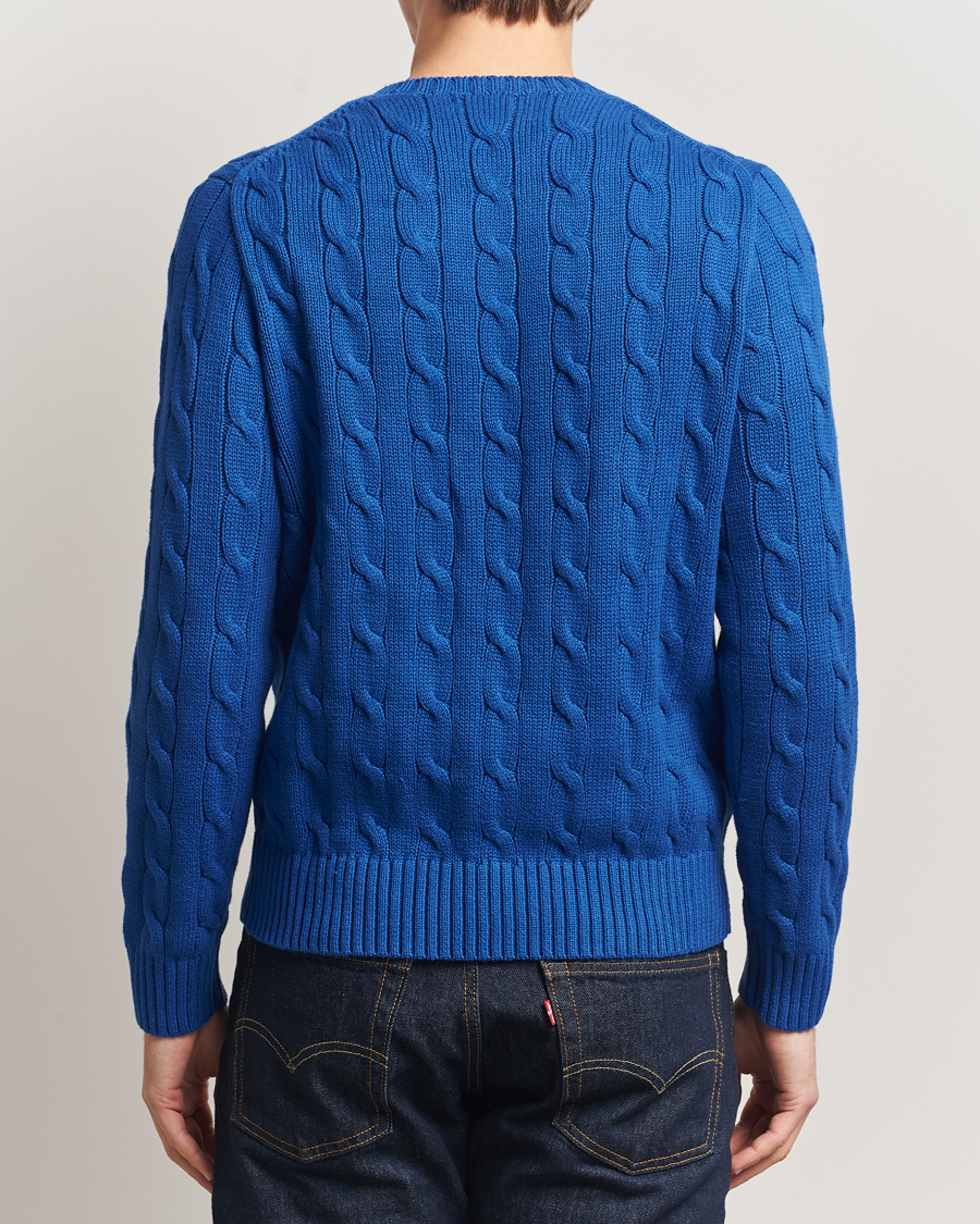 Uomini | Maglieria | Polo Ralph Lauren | Cotton Cable Flag Sweater Sapphire Star