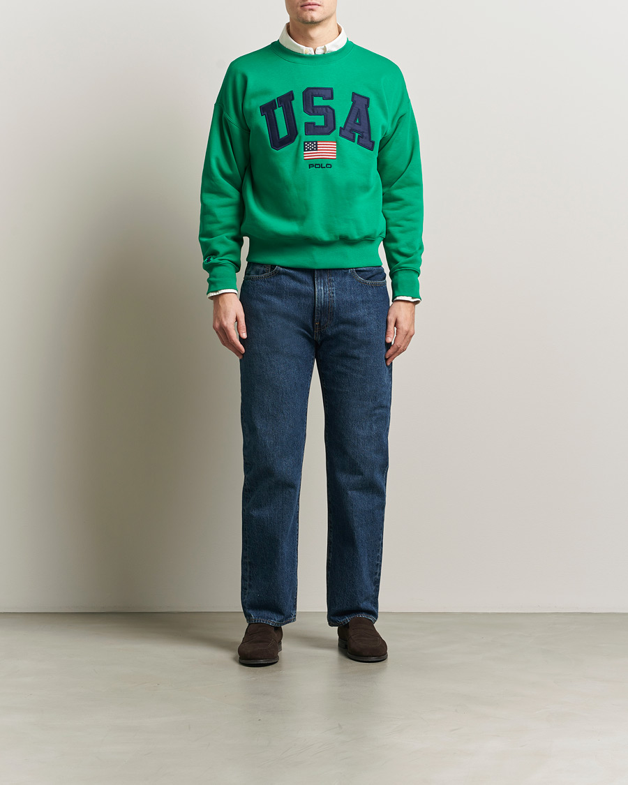 Uomini | Maglieria | Polo Ralph Lauren | USA Sweatshirt Billiard Green