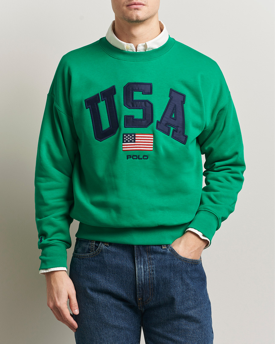 Uomini | Maglieria | Polo Ralph Lauren | USA Sweatshirt Billiard Green