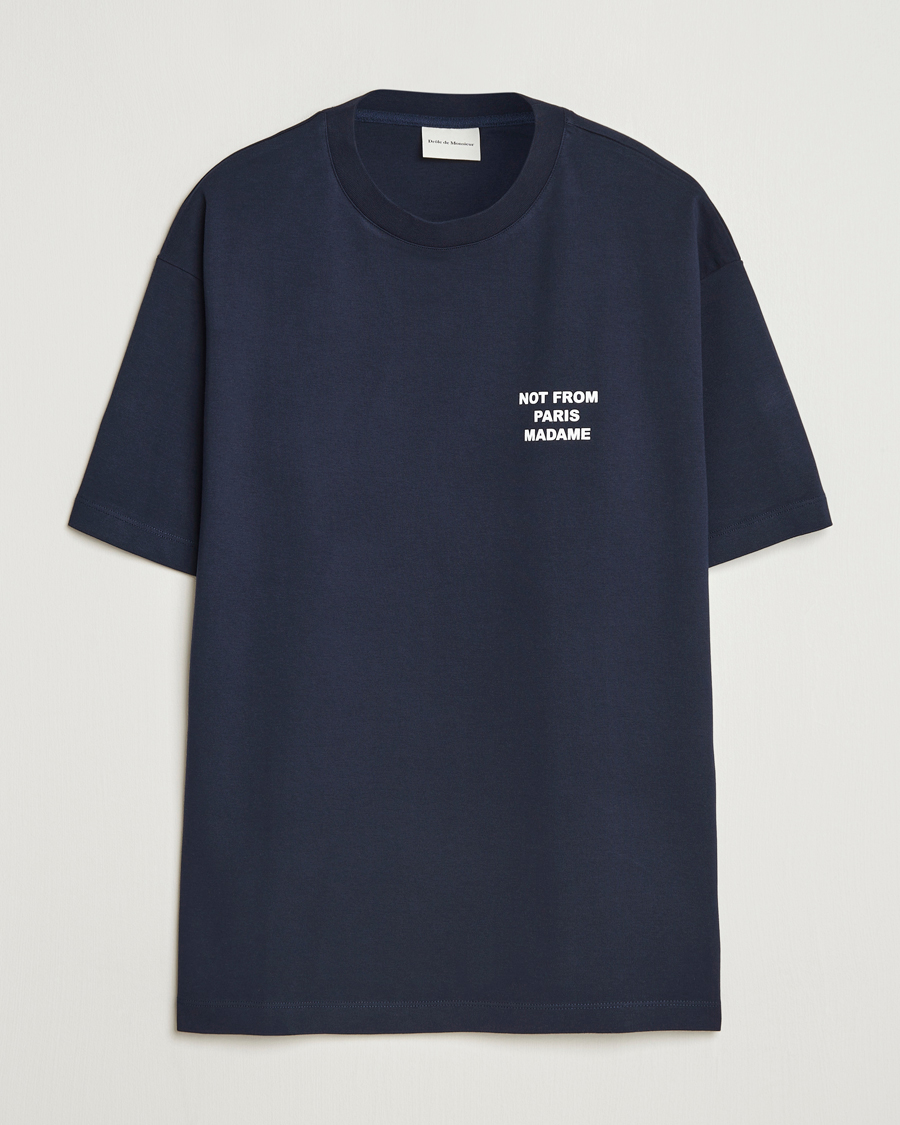 Uomini | T-shirt | Drôle de Monsieur | Slogan T-Shirt Navy