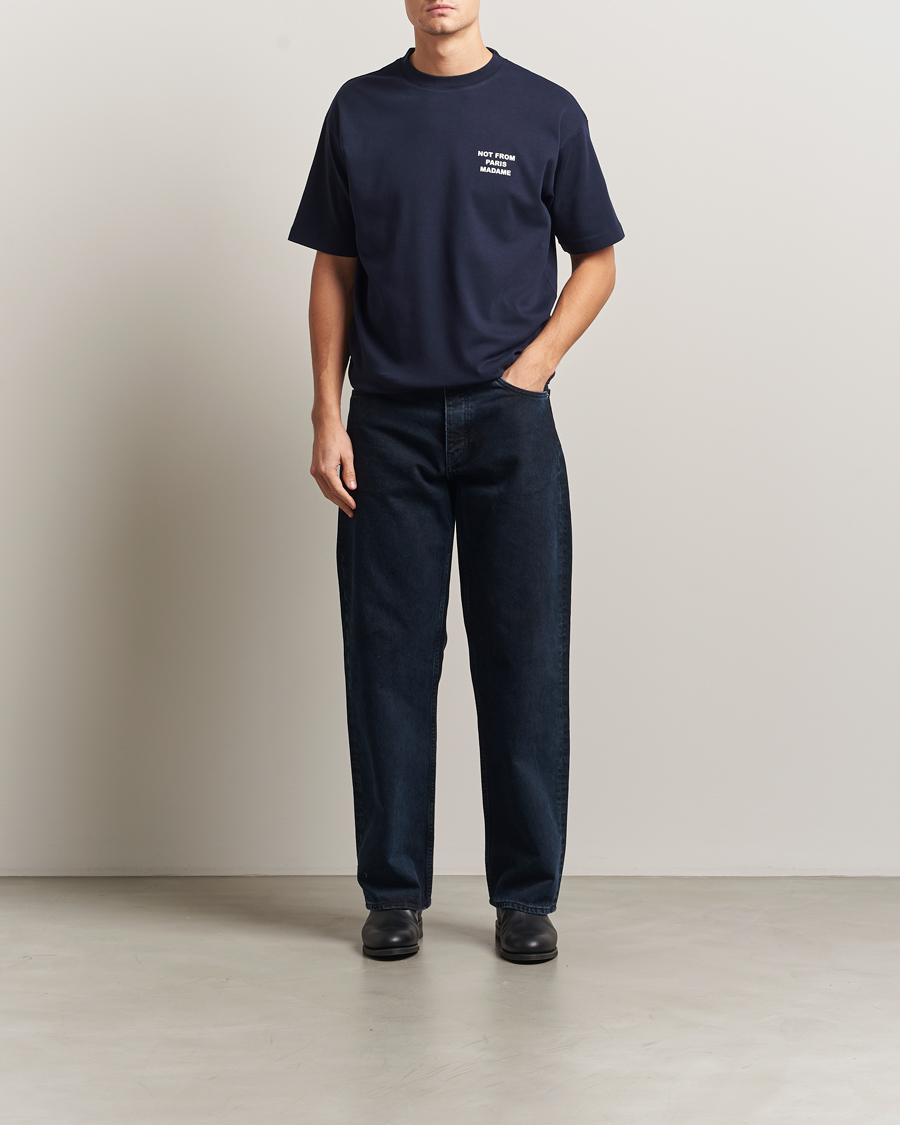 Uomini | T-shirt | Drôle de Monsieur | Slogan T-Shirt Navy