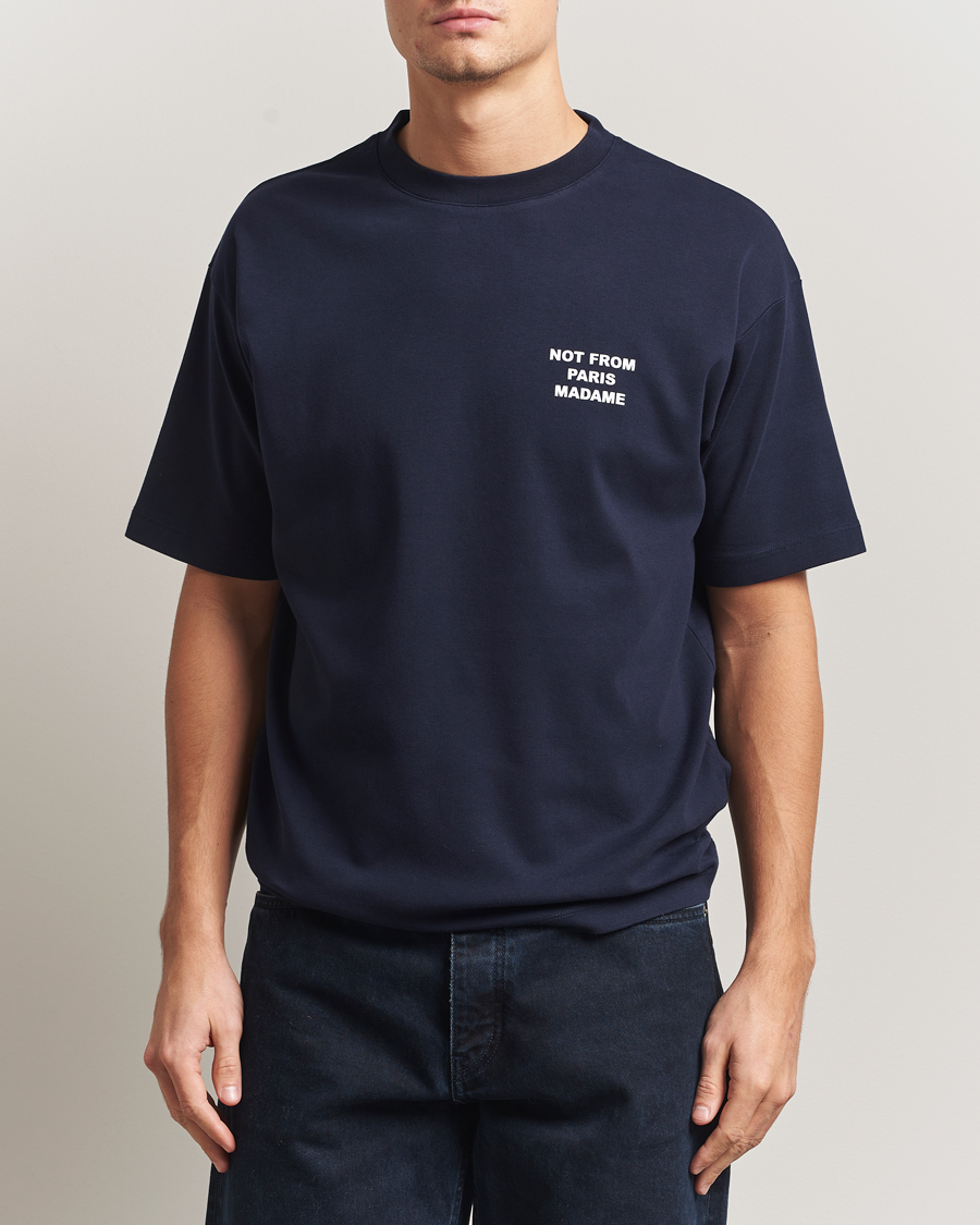 Uomini | T-shirt | Drôle de Monsieur | Slogan T-Shirt Navy