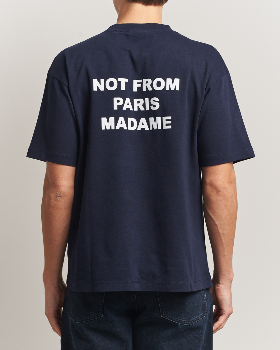 Uomini | T-shirt | Drôle de Monsieur | Slogan T-Shirt Navy