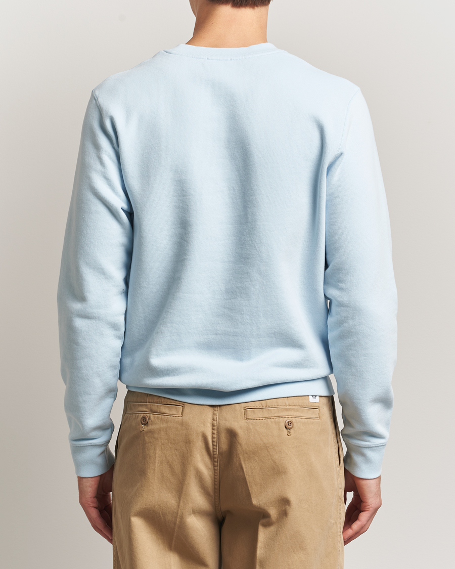 Uomini | Maglieria | Sunspel | Loopback Sweatshirt Frost Blue