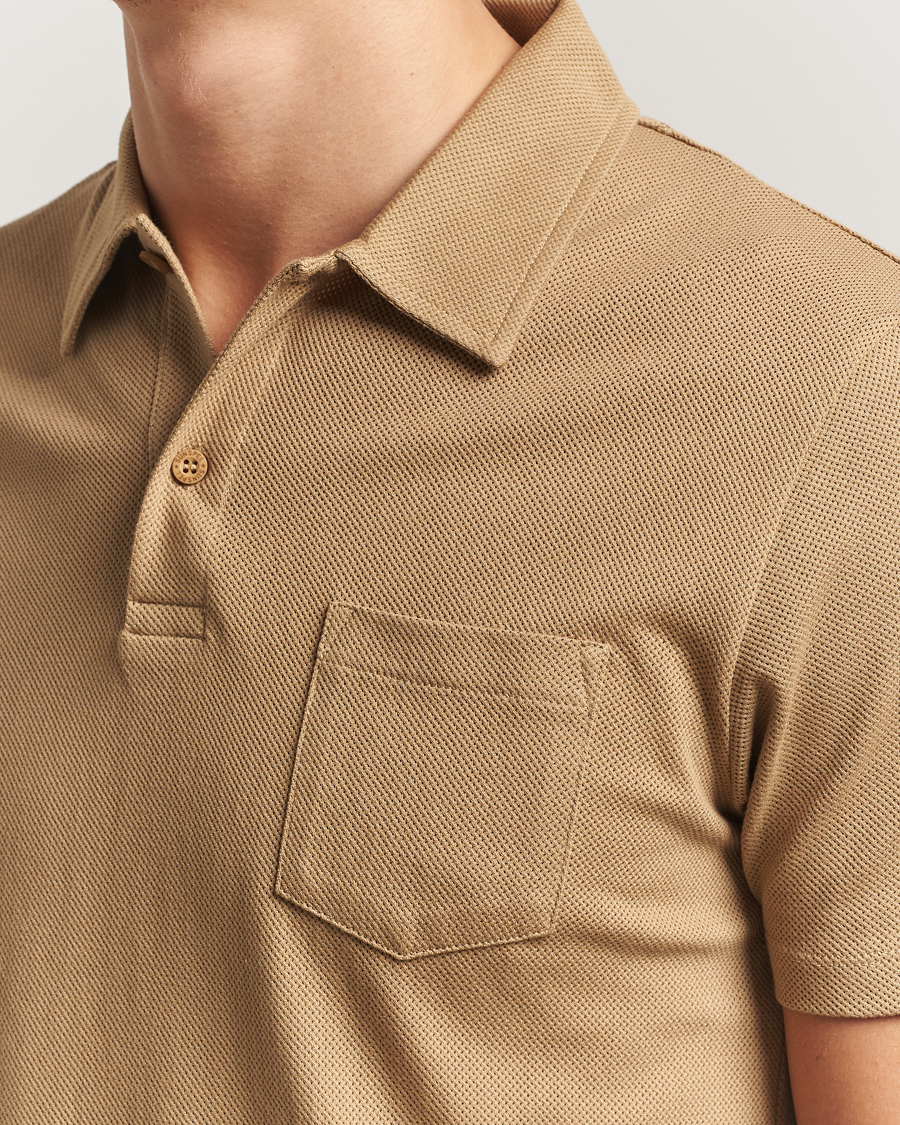 Uomini | Polo | Sunspel | Riviera Polo Shirt Tan