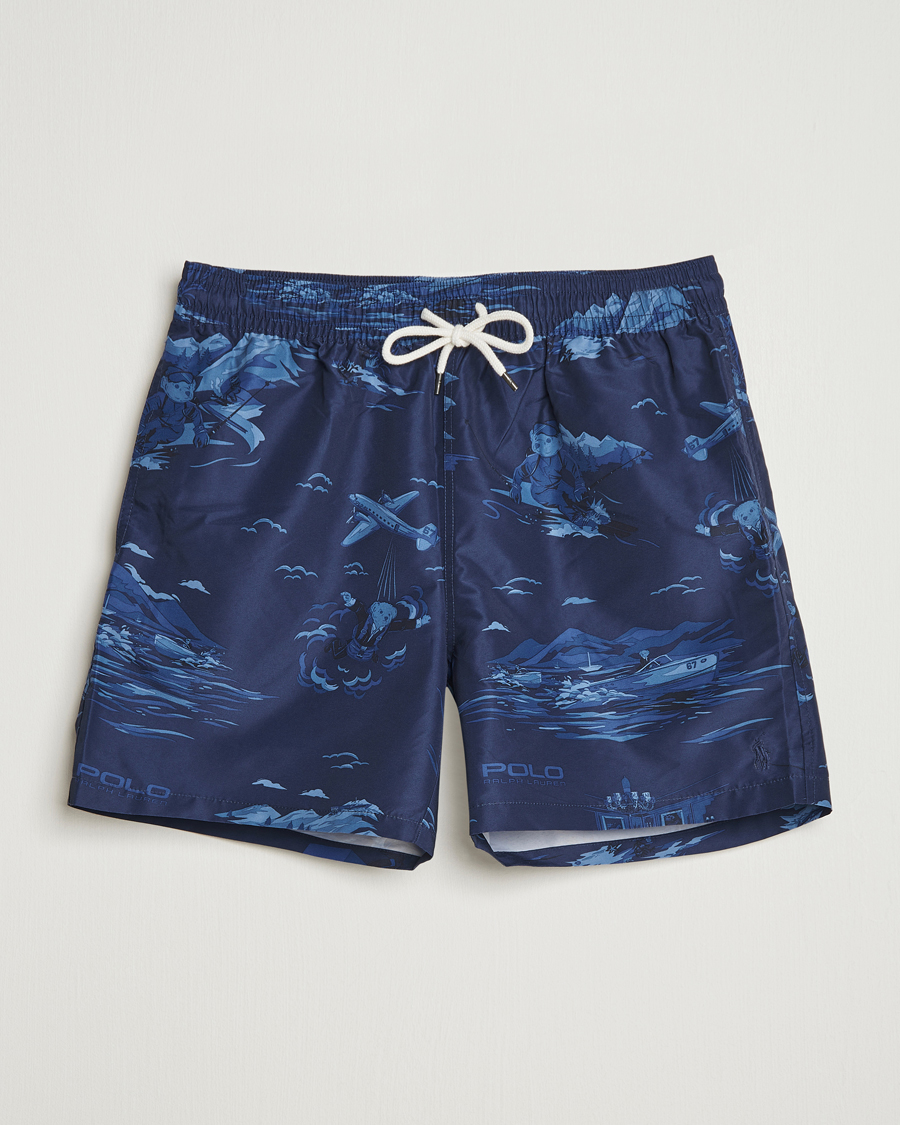 Uomini | Costumi da bagno | Polo Ralph Lauren | Traveler Printed Mid Trunk Spy Bear