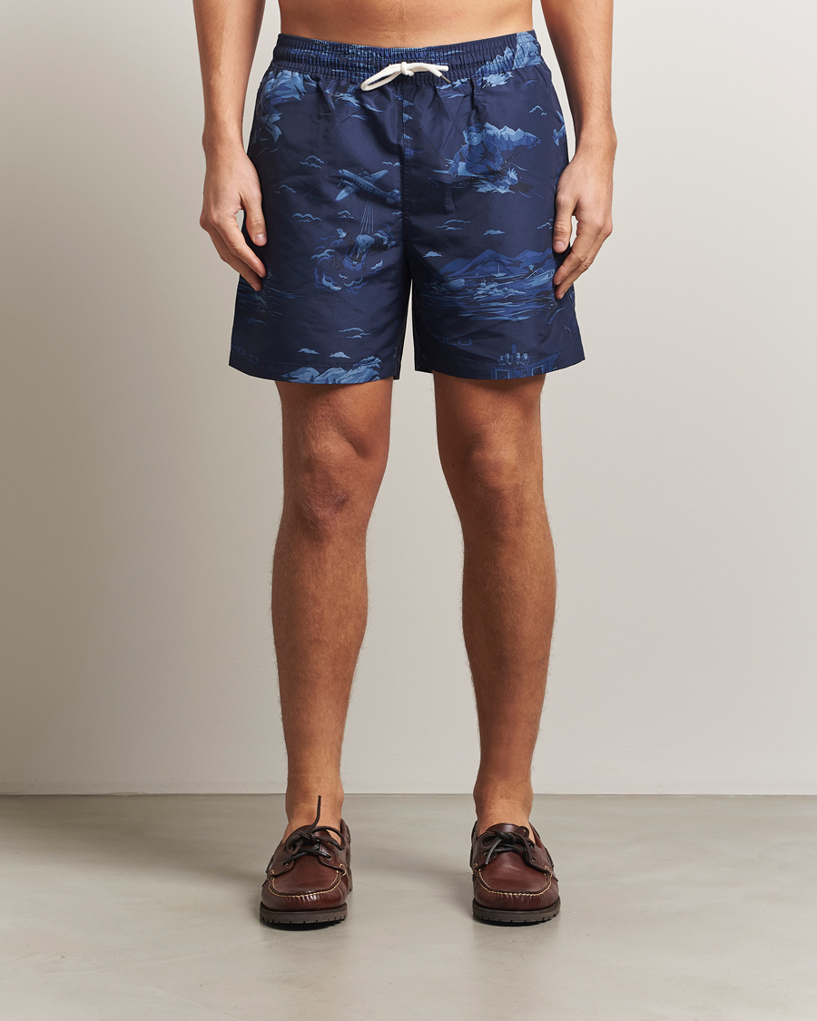 Uomini | Costumi da bagno | Polo Ralph Lauren | Traveler Printed Mid Trunk Spy Bear