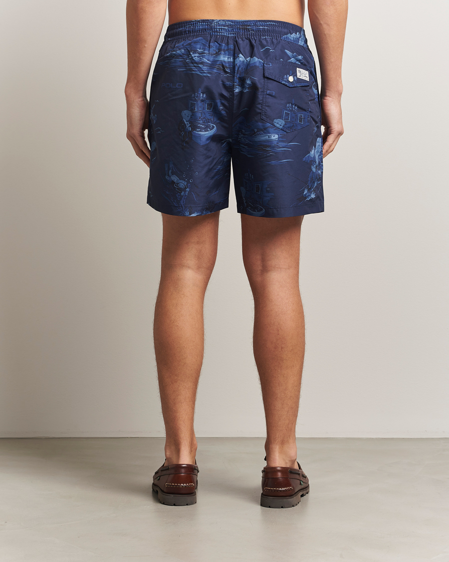 Uomini | Costumi da bagno | Polo Ralph Lauren | Traveler Printed Mid Trunk Spy Bear