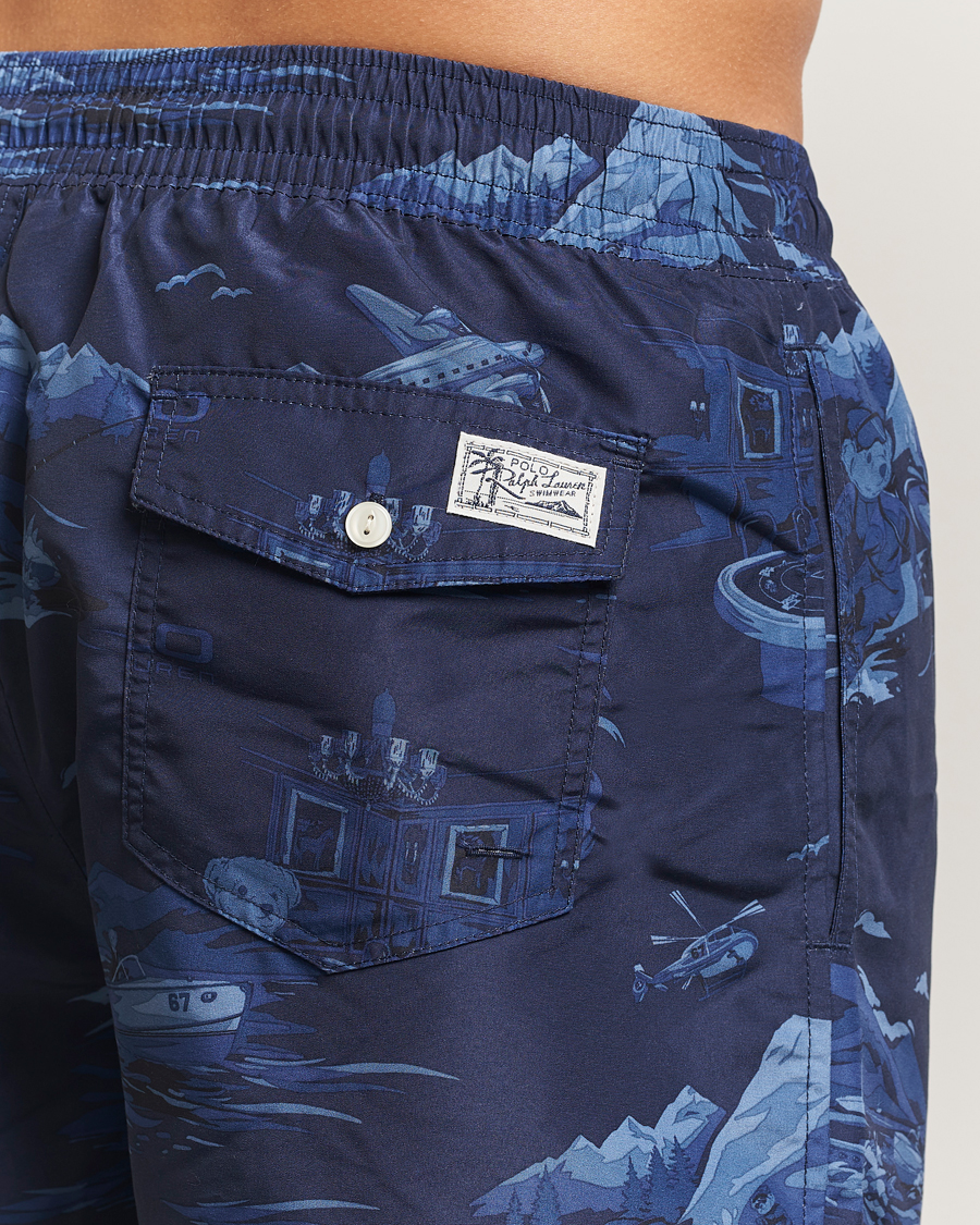 Uomini | Costumi da bagno | Polo Ralph Lauren | Traveler Printed Mid Trunk Spy Bear