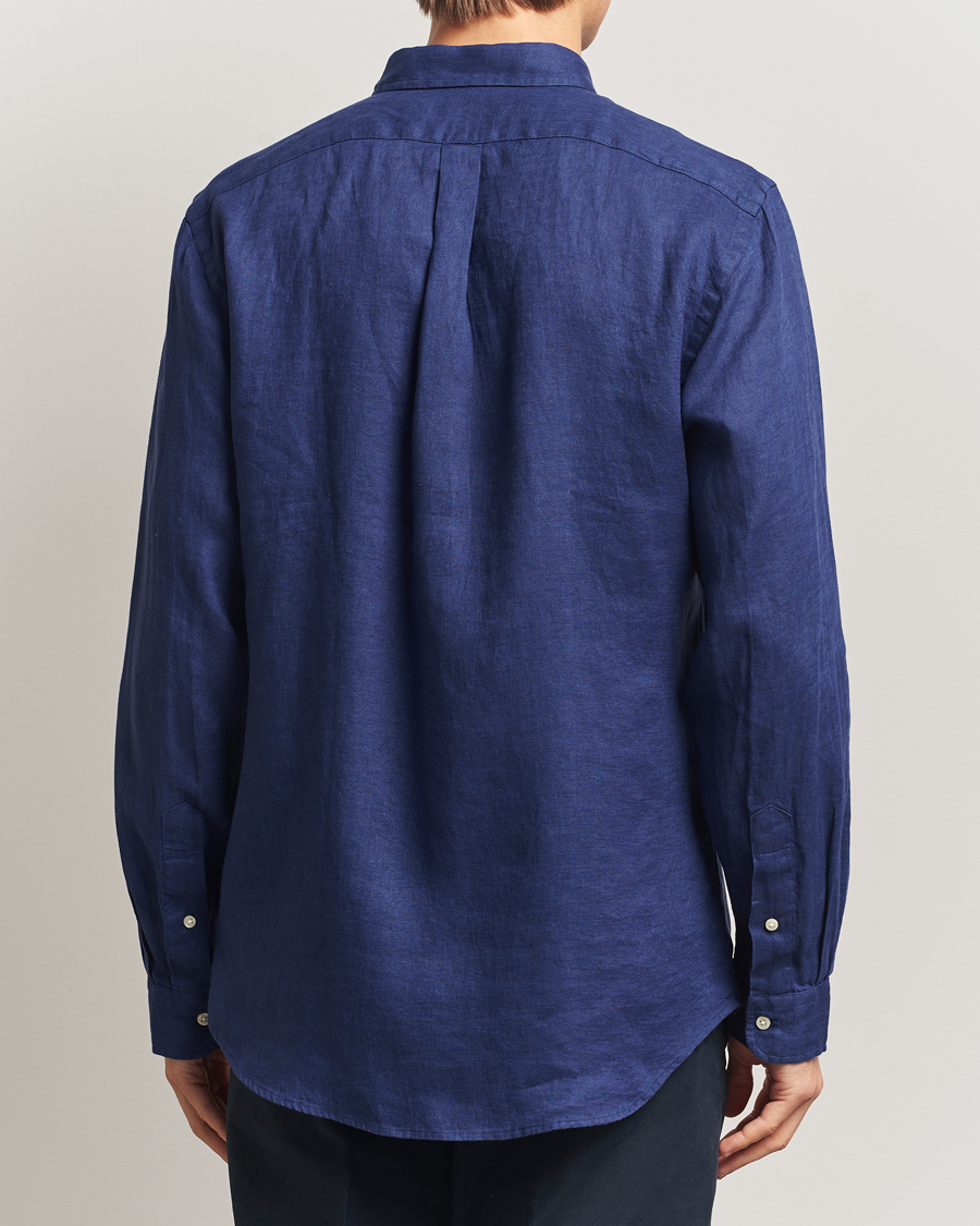 Uomini | Camicie | Polo Ralph Lauren | Slim Fit Linen Shirt Navy