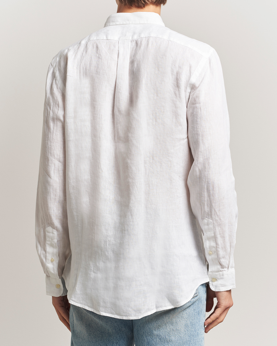 Uomini | Camicie | Polo Ralph Lauren | Slim Fit Linen Shirt White