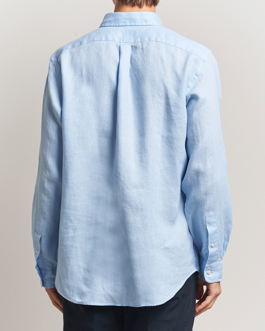 Uomini | Camicie | Polo Ralph Lauren | Custom Fit Linen Shirt Office Blue