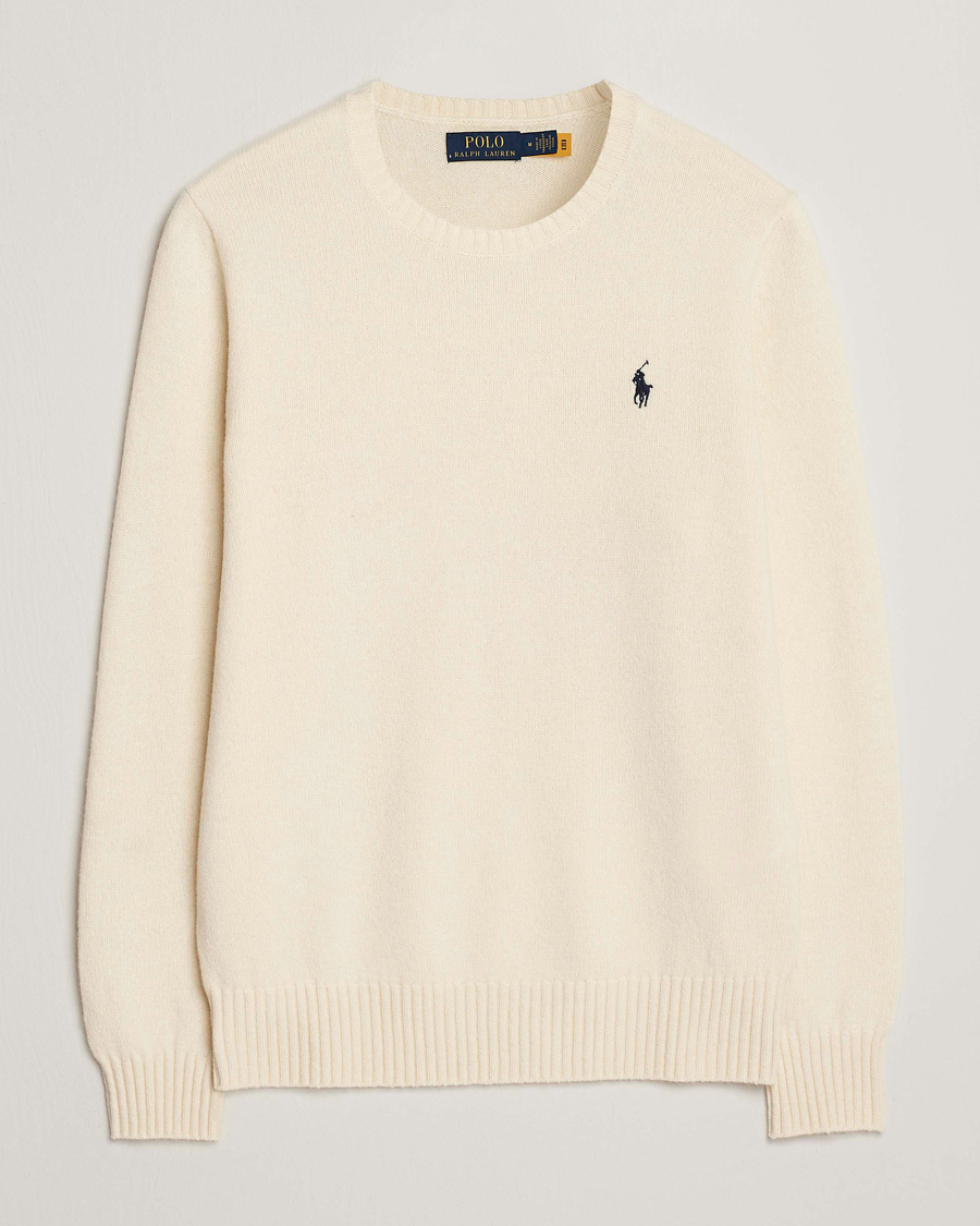 Uomini | Maglieria | Polo Ralph Lauren | Wool/Cashmere Crew Neck Andover Cream