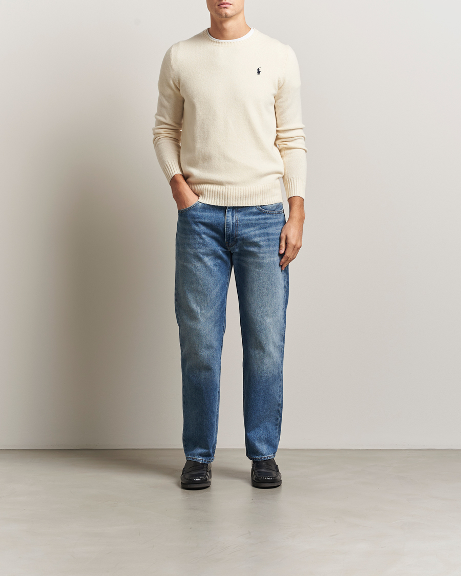 Uomini | Maglieria | Polo Ralph Lauren | Wool/Cashmere Crew Neck Andover Cream