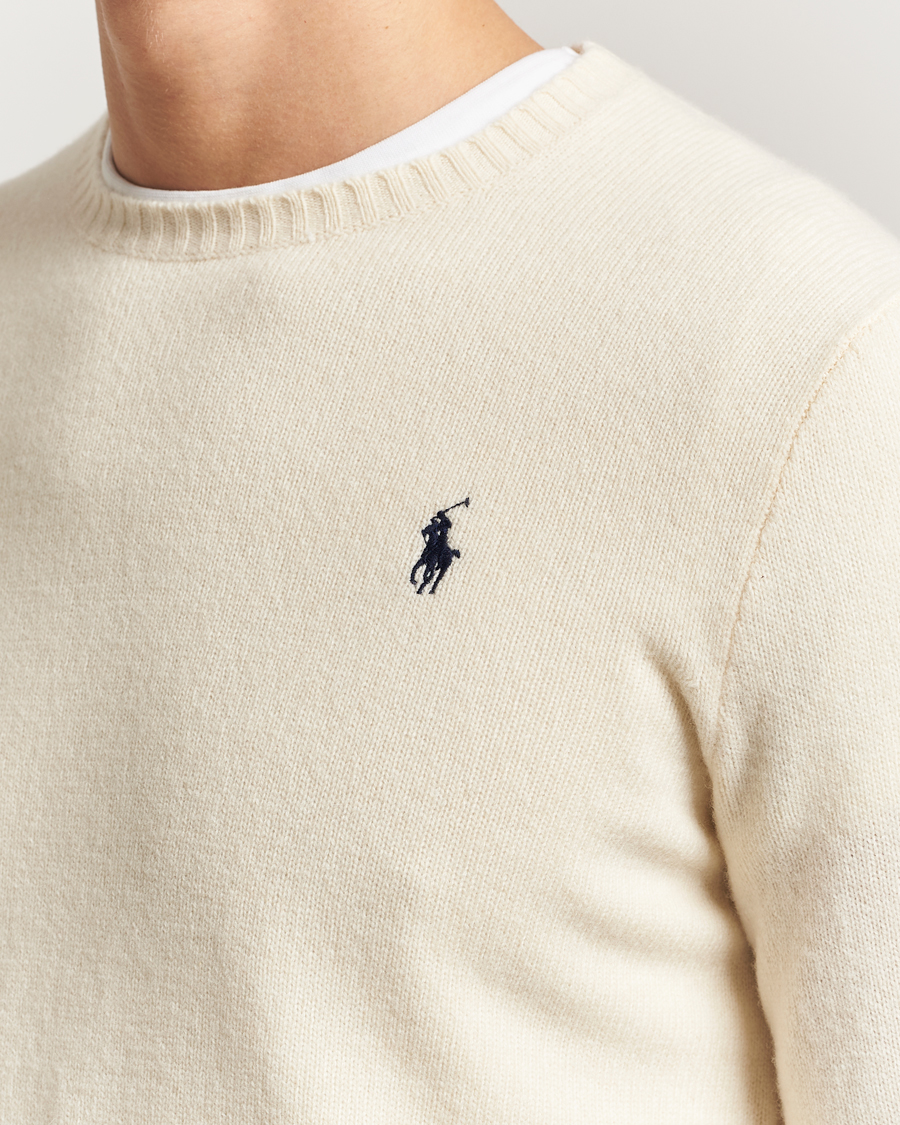 Uomini | Maglieria | Polo Ralph Lauren | Wool/Cashmere Crew Neck Andover Cream