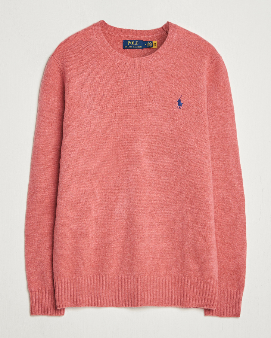 Uomini | Maglieria | Polo Ralph Lauren | Wool/Cashmere Crew Neck Strawberry Gelato
