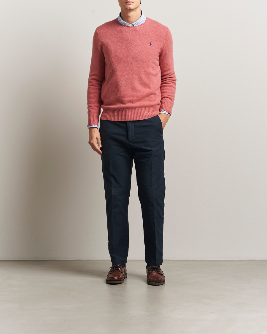 Uomini | Maglieria | Polo Ralph Lauren | Wool/Cashmere Crew Neck Strawberry Gelato