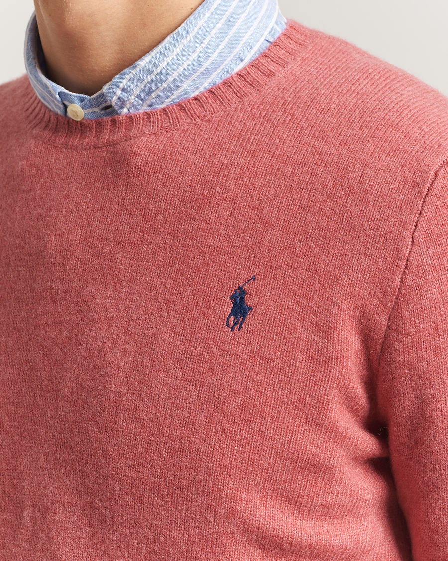 Uomini | Maglieria | Polo Ralph Lauren | Wool/Cashmere Crew Neck Strawberry Gelato