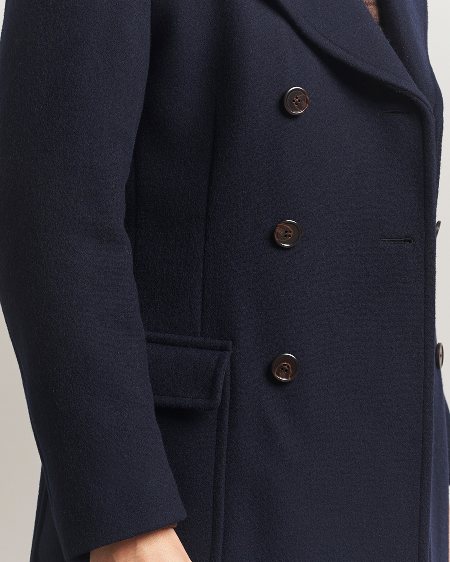 Uomini | Giacche | Polo Ralph Lauren | Double Breasted Top Wool Coat Navy