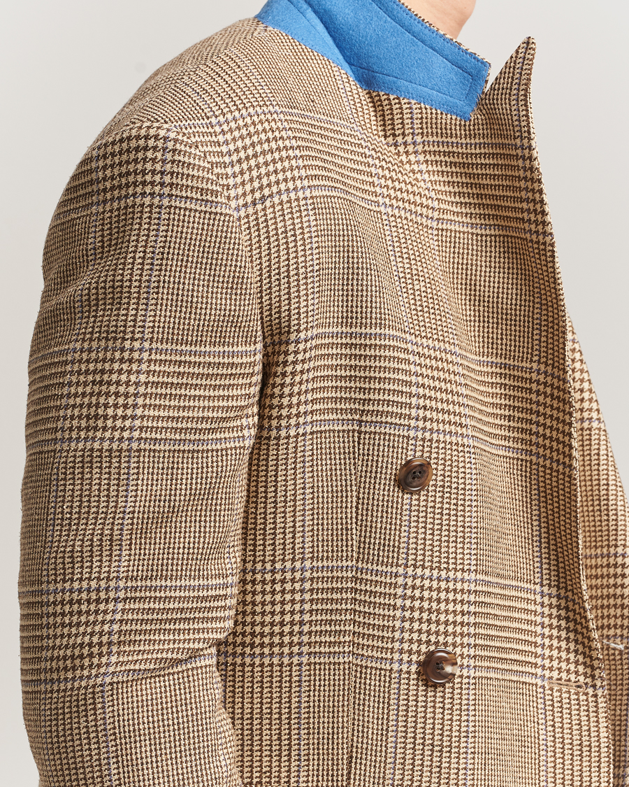 Uomini | Blazers | Polo Ralph Lauren | DB Wool Prince of Wales Blazer Sand/Brown