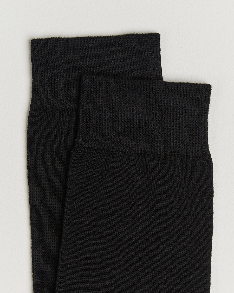 Uomini | Biancheria intima | Care with Carl | 10-Pack Solid Cotton Socks BLACK