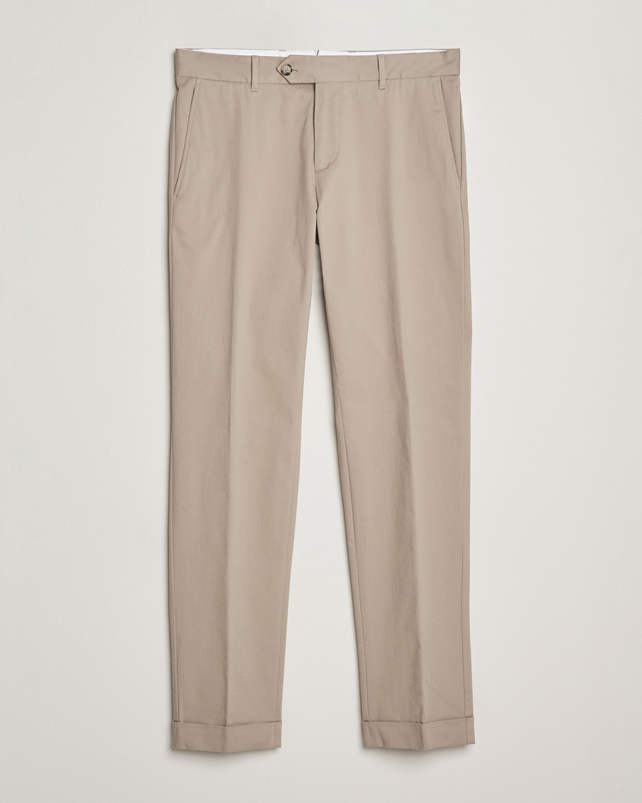 Uomini | Pantaloni | BOSS BLACK | Genius Cotton Trousers Beige
