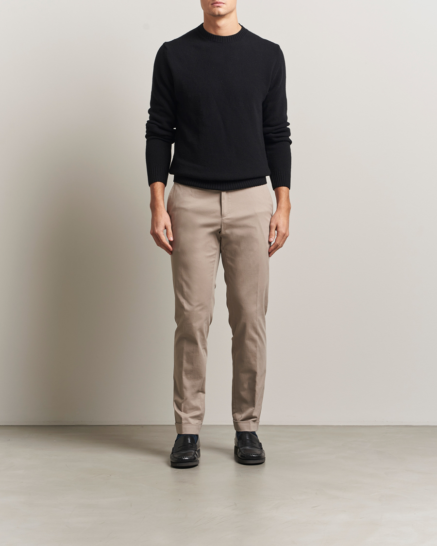 Uomini | Pantaloni | BOSS BLACK | Genius Cotton Trousers Beige
