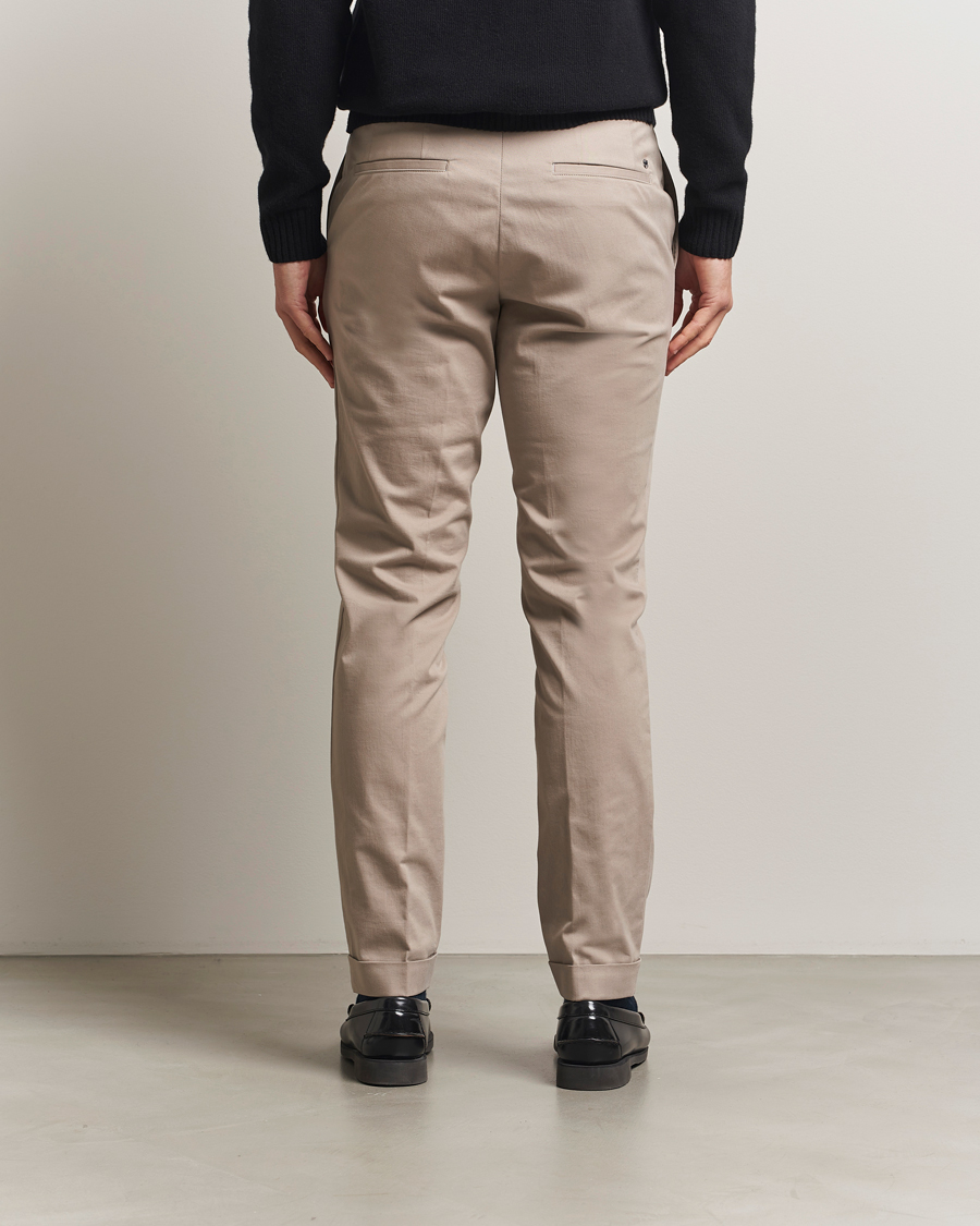 Uomini | Pantaloni | BOSS BLACK | Genius Cotton Trousers Beige