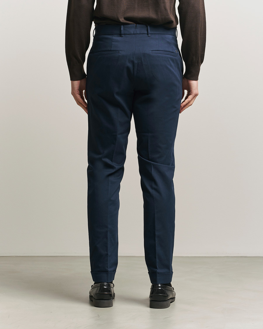 Uomini | Pantaloni | BOSS BLACK | Genius Cotton Trousers Dark Blue