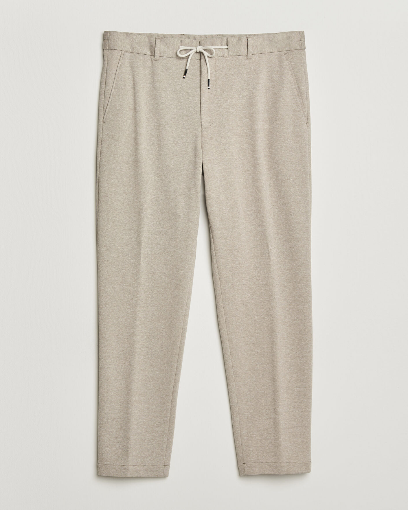 Uomini | Pantaloni | BOSS BLACK | Perin Jersey Drawstring Trousers Dark Beige