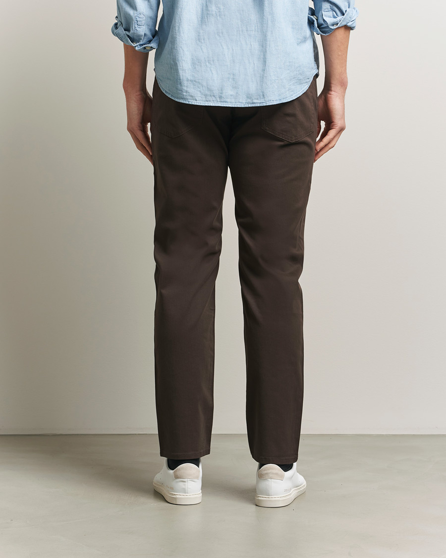 Uomini | Pantaloni | BOSS BLACK | Re.Maine Cotton 5-Pocket Pants Dark Brown