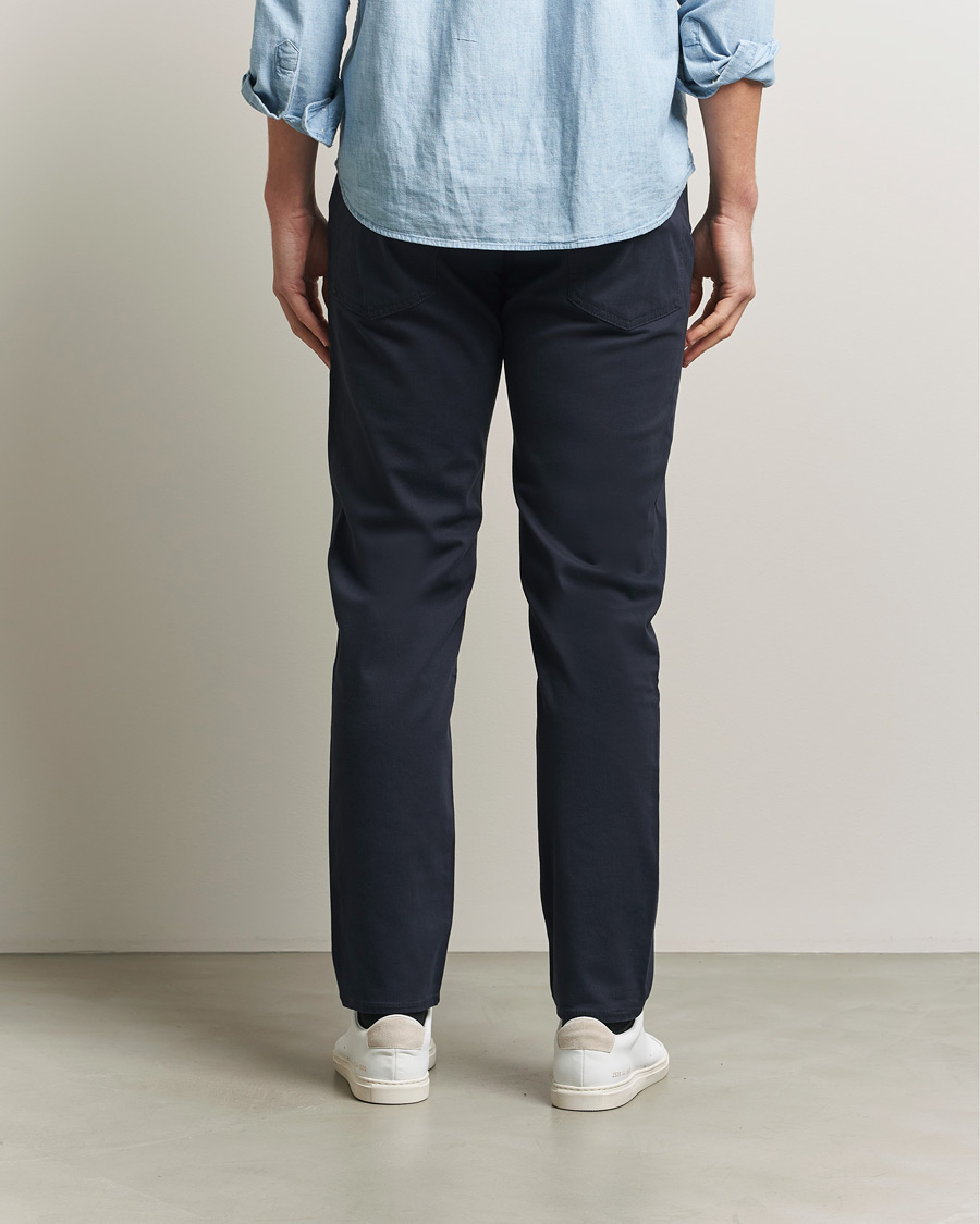 Uomini | Pantaloni | BOSS BLACK | Re.Maine Cotton 5-Pocket Pants Dark Blue