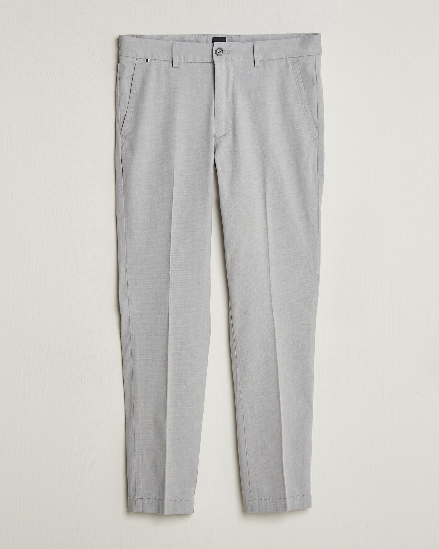 Uomini | Pantaloni | BOSS BLACK | Kaiton Structured Chinos Silver