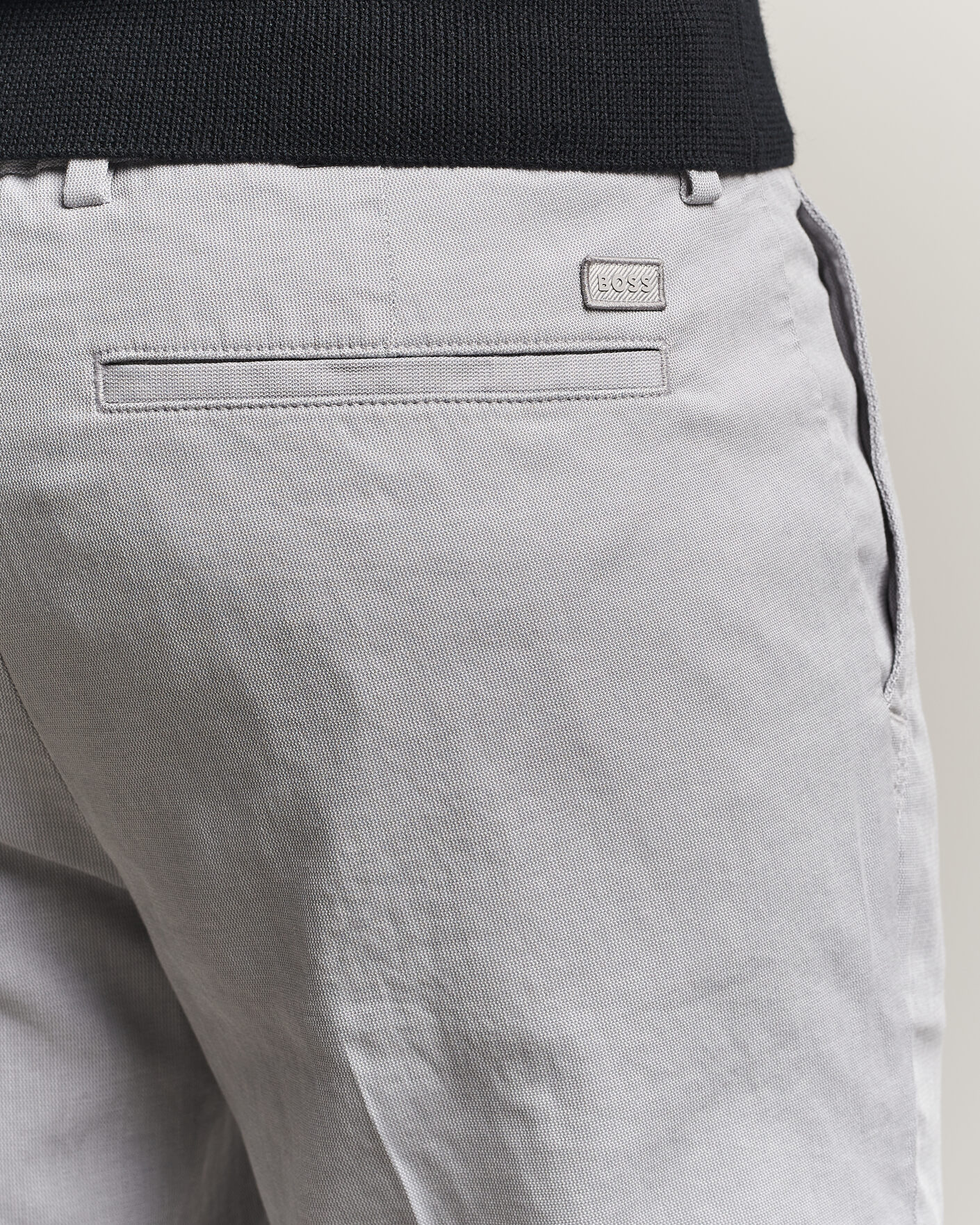 Uomini | Pantaloni | BOSS BLACK | Kaiton Structured Chinos Silver