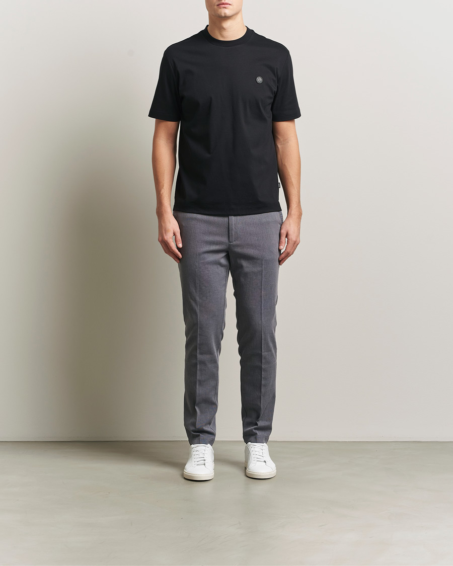 Uomini | Pantaloni | BOSS BLACK | Kaiton Structured Chinos Dark Blue